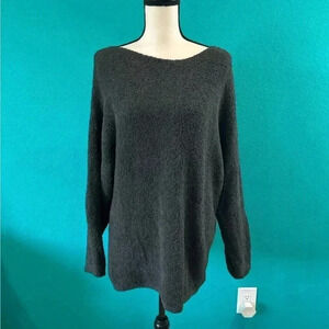 Stars Above Charcoal Gray Crew Neck Sweater